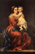 MURILLO, Bartolome Esteban Virgin and Child with a Rosary sg Spain oil painting reproduction